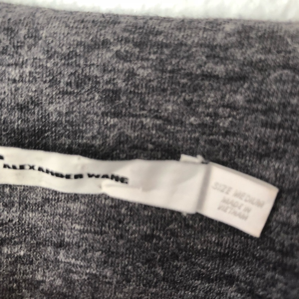 T by Alexander Wang heather blue wrap fitted dress - Picture 2 of 5